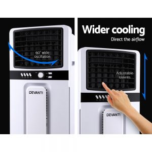 Devanti Portable Evaporative Air Cooler Cooling Fan Humidifier Conditioner Fans