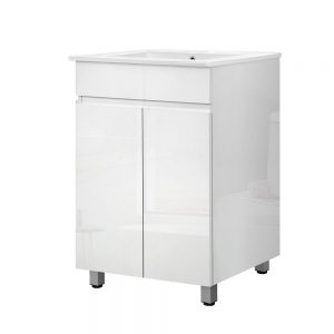 Cefito 600mm Bathroom Vanity Cabinet Unit Wash Basin Sink Storage Freestanding White