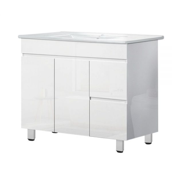 Cefito 900mm Bathroom Vanity Cabinet Unit Wash Basin Sink Storage Freestanding White