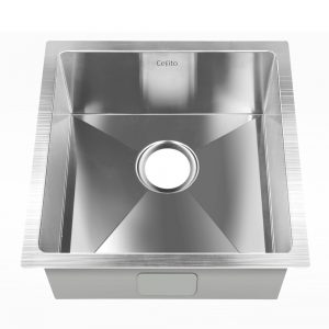 Cefito Stainless Steel Kitchen Sink 440X440MM Under Topmount Sinks Laundry Bowl Silver