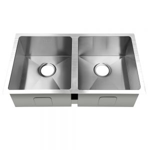 Cefito Stainless Steel Kitchen Sink 770X450MM Under Topmount Laundry Double Bowl Silver