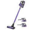 Devanti 150W Stick Handstick Handheld Cordless Vacuum Cleaner 2-Speed with Headlight Purple