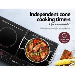 Devanti Induction Cooktop Portable Cooker Ceramic Cook Top Electric Hob Kitchen