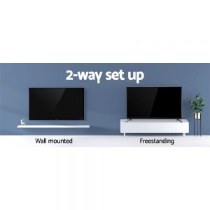 Devanti Smart LED TV 55 Inch 4K UHD HDR LCD Slim Thin Screen Netflix