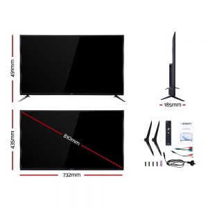 Devanti Smart TV 32 Inch LED TV 32 HD LCD Slim Screen Netflix Youtube 169