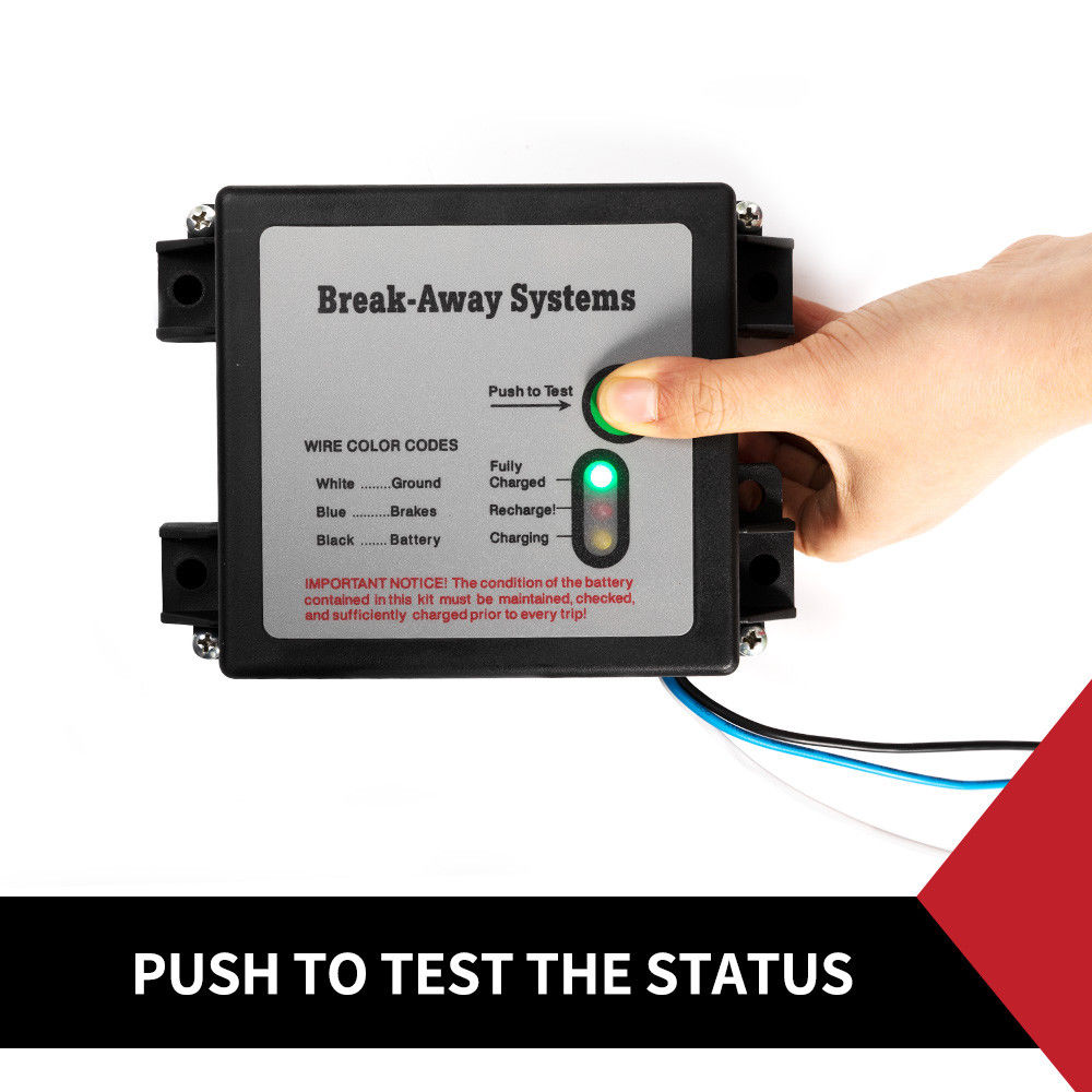 BREAK AWAY SYSTEM WITH BATTERY & SWITCH TRAILER FLOAT BOAT ELECTRIC BRAKEAWAY - Image 3