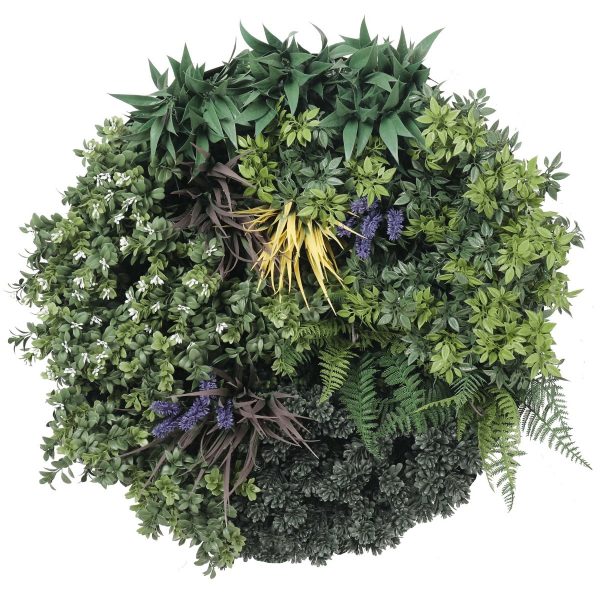 UV Lavender Fields 60cm Green Wall Disc (White) - Image 2
