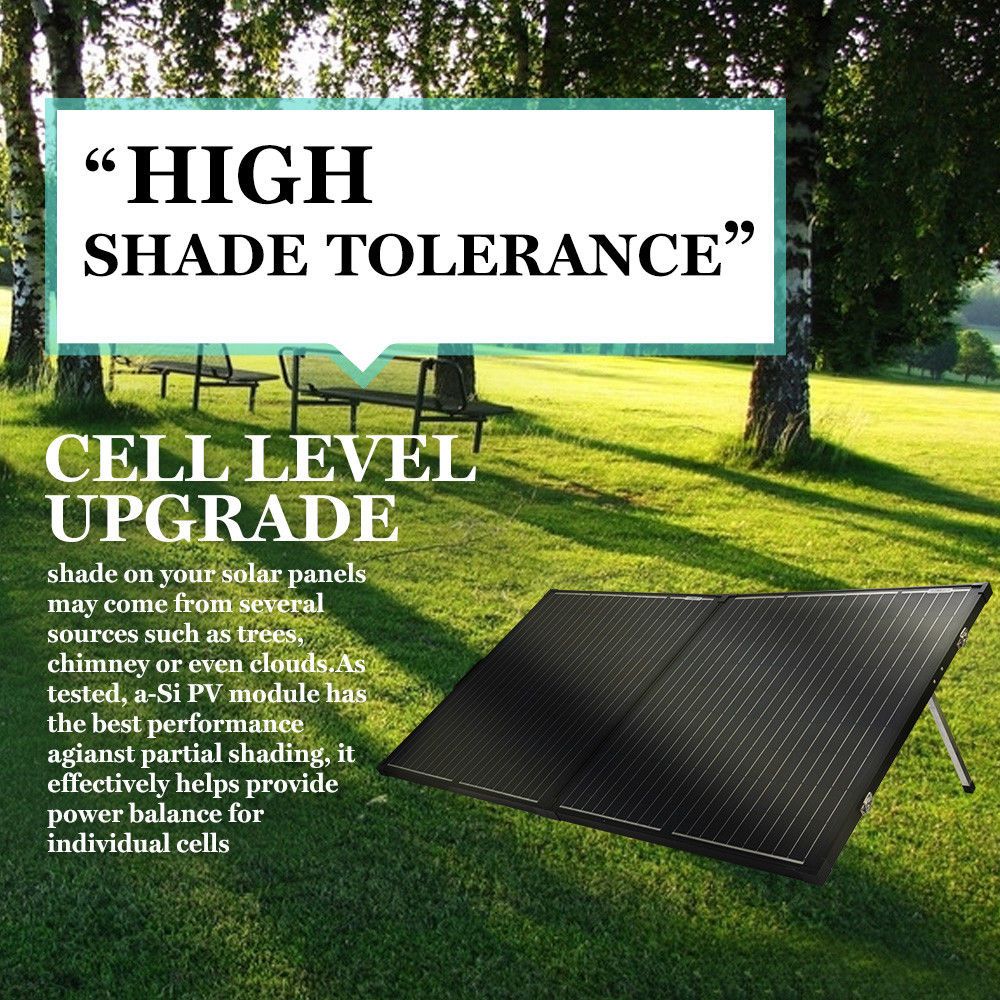 12V 200W Folding Solar Panel Kit Mono Caravan Boat Camping charging ATEM POWER - Image 6