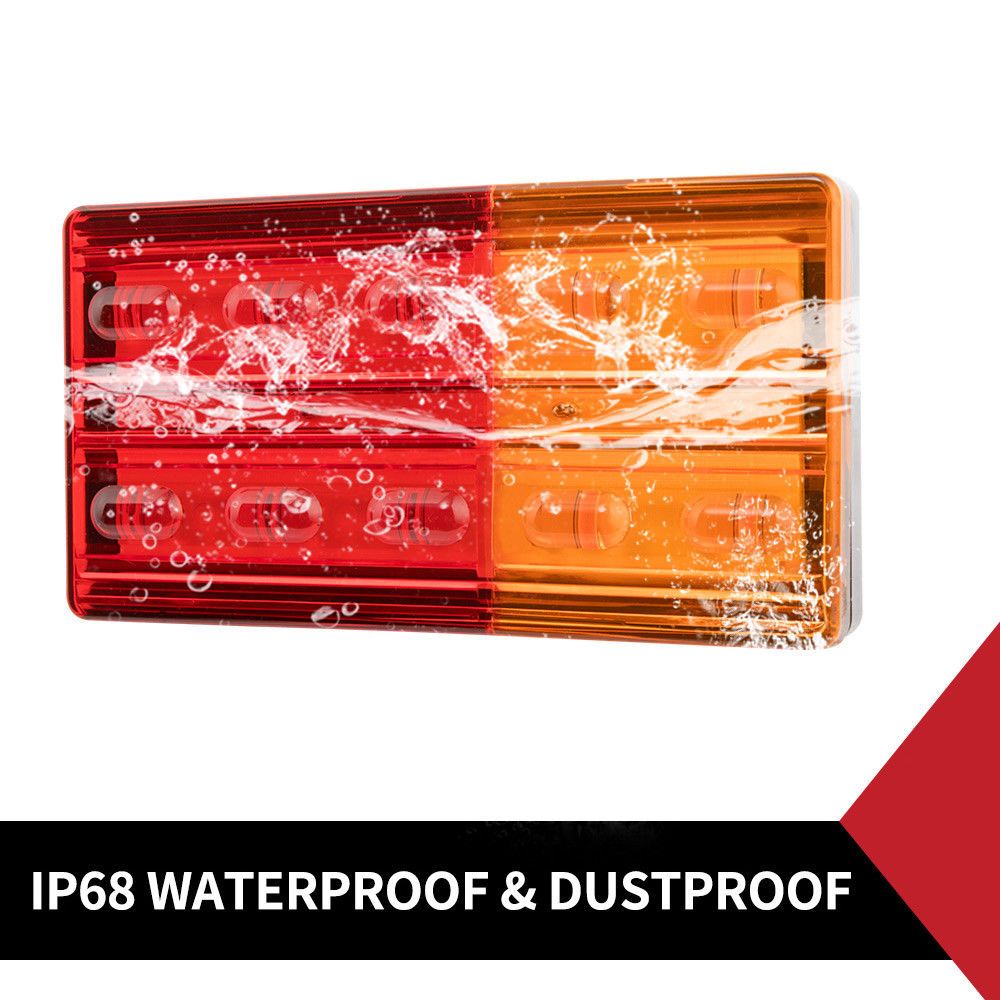 2x LED Tail Lights Indicator & Brake Lights Submersible 12V - Image 2