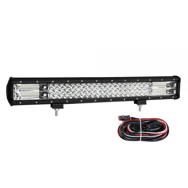 23inch LED Light Bar Triple Row Spot Flood Combo Work Driving Offroad 4x4