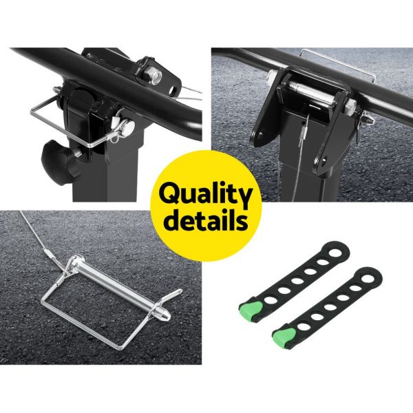 Giantz Bike Carrier 4 Bicycle Car Rear Rack Hitch Mount 2" Towbar Foldable Steel - Image 6