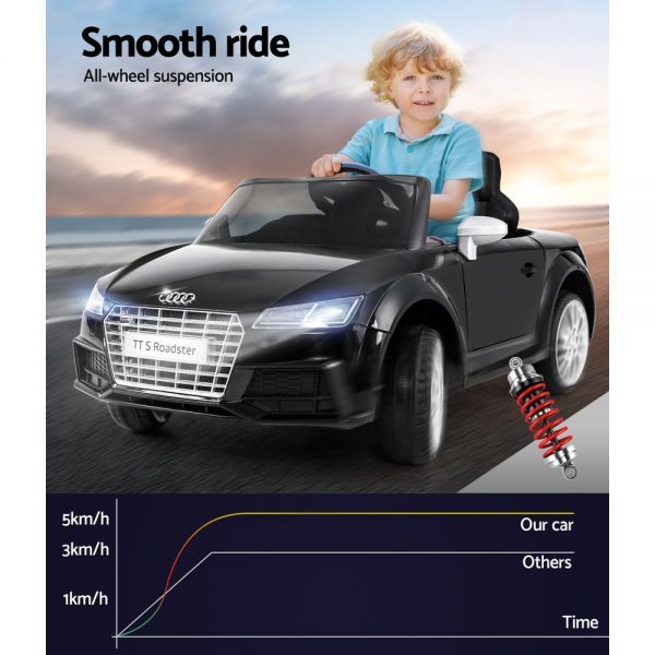 Audi Licensed Kids Ride On Cars Electric Car Children Toy Cars Battery Black - Image 4