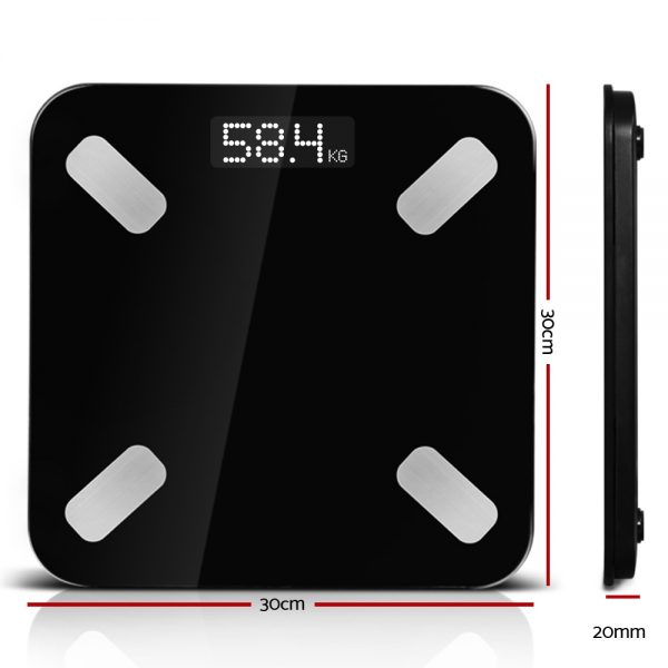 Everfit Electronic Digital Bathroom Body Fat Scale Scales Bluetooth 180KG BMI - Image 2