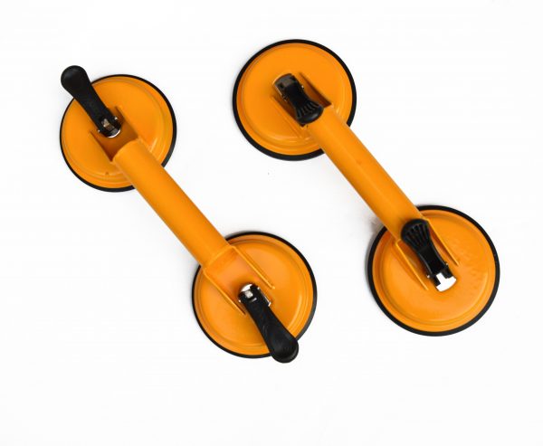 2x 100kg Aluminum Alloy Double Locking Suction Cup Glazer Glass Sucker Lifter - Image 3