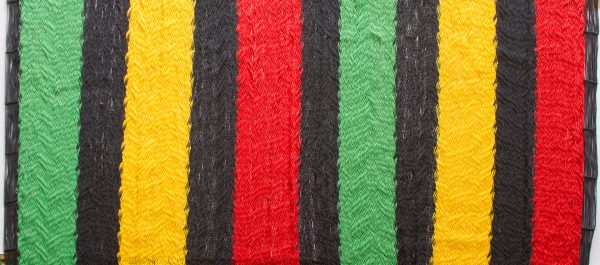 King Size Cotton Hammock in Rasta - Image 2