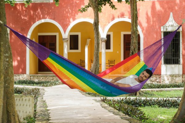 King Nylon Plus Hammock in Rainbow - Image 3