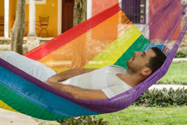 King Nylon Plus Hammock in Rainbow - Image 4