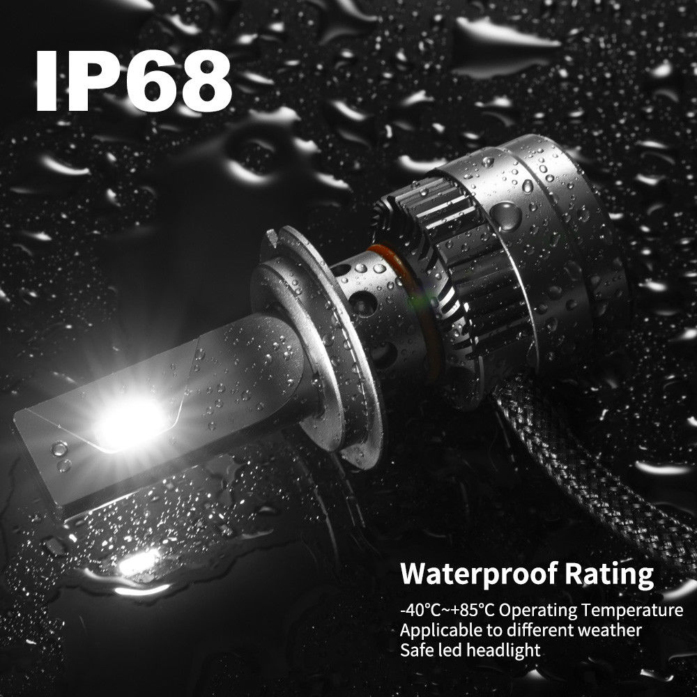 2 x LED Headlight Kit Driving Lamp CSP H7 High Low Beam Canbus ERROR FREE - Image 3