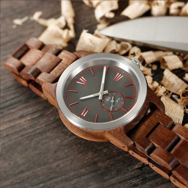 Handcrafted Walnut Wood Watch - Best Gift Idea! - Image 3