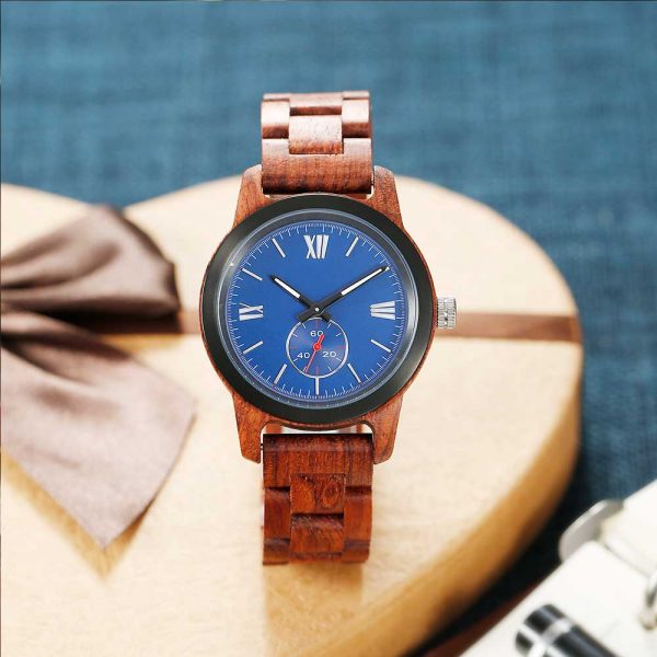 Handcrafted Kosso Wood Watch - Best Gift Idea! - Image 2