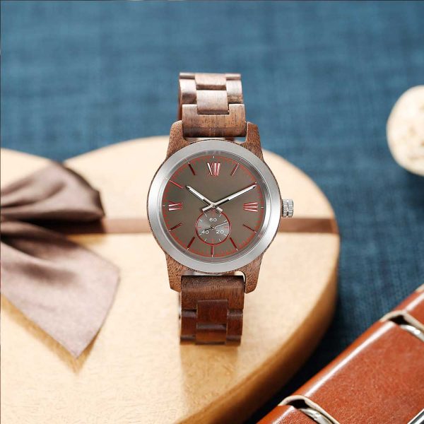 Handcrafted Walnut Wood Watch - Best Gift Idea! - Image 6