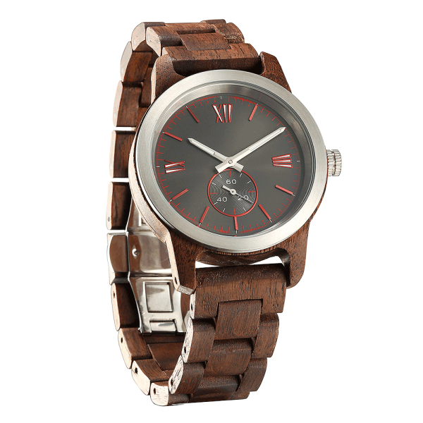 Handcrafted Walnut Wood Watch - Best Gift Idea!