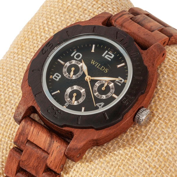 Men Multi-Function Kosso Wooden Watch - Image 2