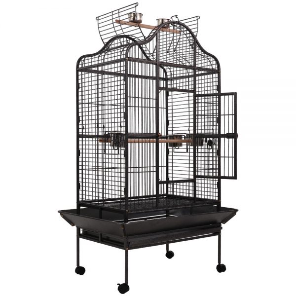 i.Pet Bird Cage Pet Cages Aviary 168CM Large Travel Stand Budgie Parrot Toys - Image 3