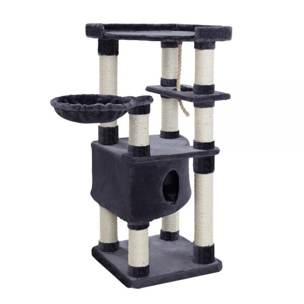 i.Pet Premium Cat Tree 137cm Trees Scratching Post Scratcher Tower Condo House Furniture - Image 3