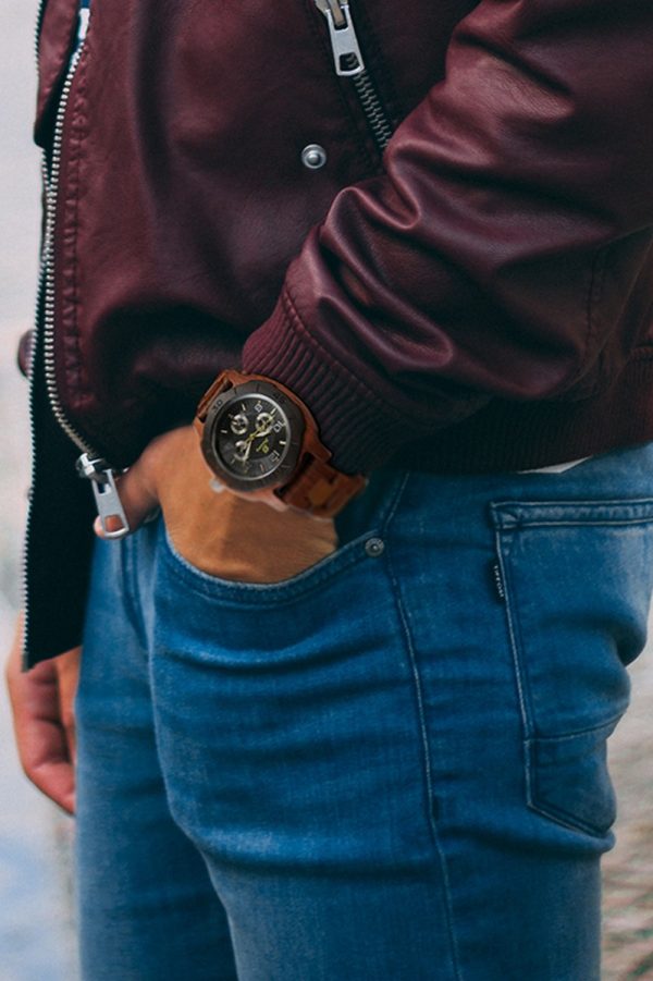 Men Multi-Function Kosso Wooden Watch - Image 5